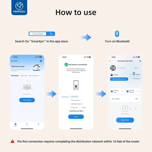 Automatic Cat Feeder — Automatic Pet Feeder, PAPIFEED