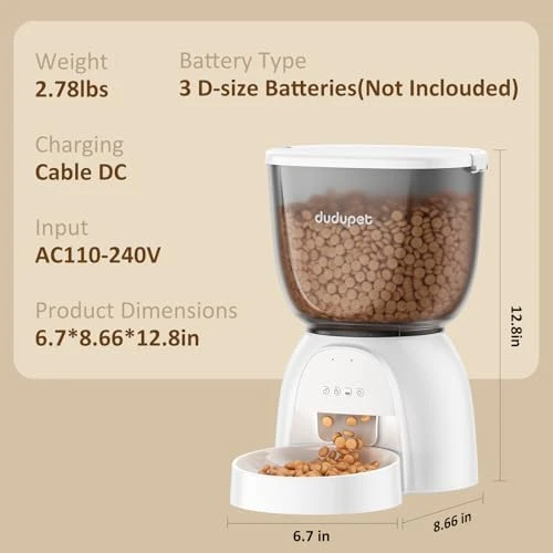 Automatic Cat Feeder — Automatic Pet Feeder, DUDUPET
