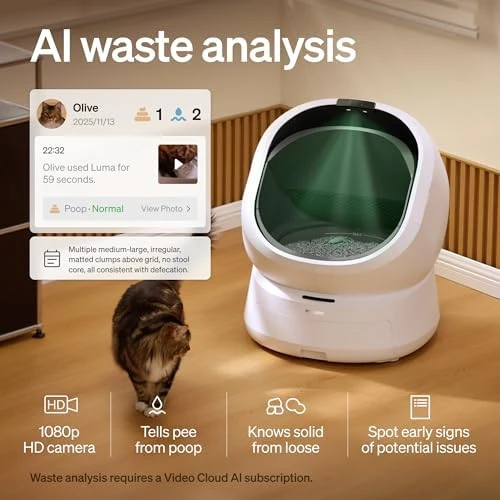 Automatic Litter Box with AI-Camera Waste Analysis — Self-Cleaning Litter Box, PETLIBRO