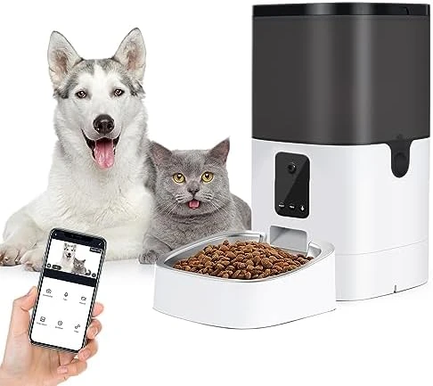 Automatic Pet Feeder with Camera and Treat Dispenser — Automatic Pet Feeder, pumpkii