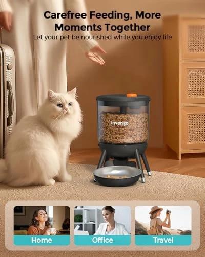 Automatic Pet Feeder with Timed Food Dispenser — Automatic Pet Feeder, Invengo