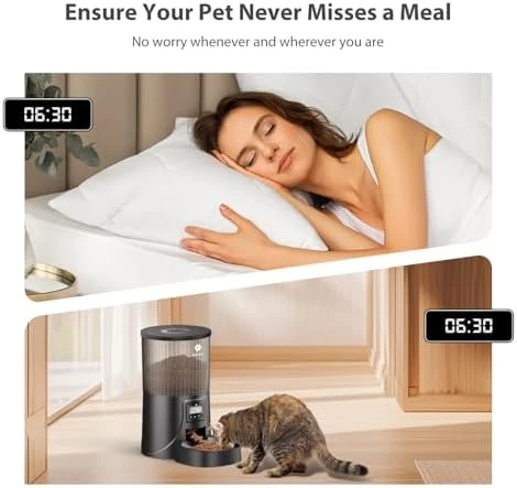 Automatic Pet Feeder with Timer and Dual Power — Automatic Pet Feeder, PETULTRA