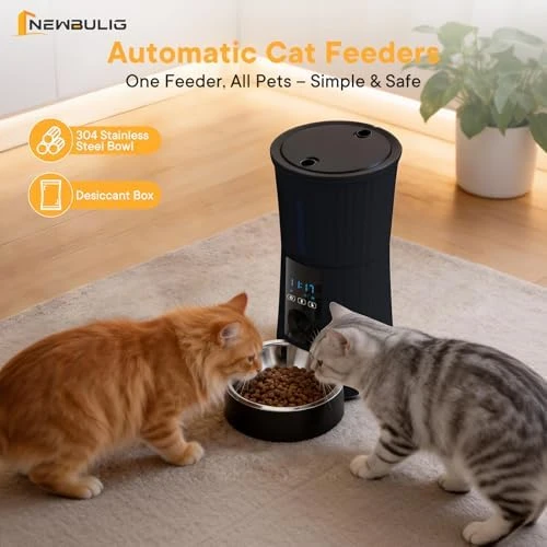 Automatic Pet Feeder with Voice Recorder and App Control — Automatic Pet Feeder, NEWBULIG