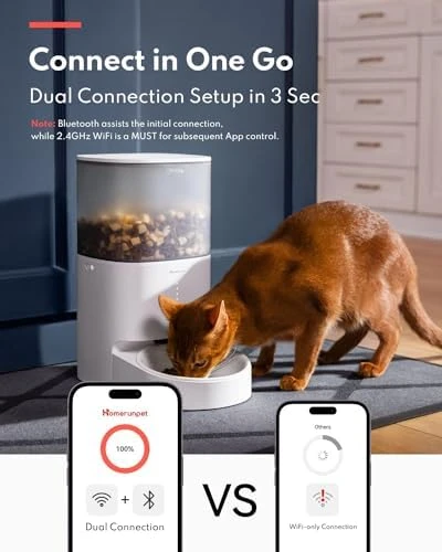 Automatic Pet Feeder with WiFi and Bluetooth App Control — Automatic Pet Feeder, HomeRunPet