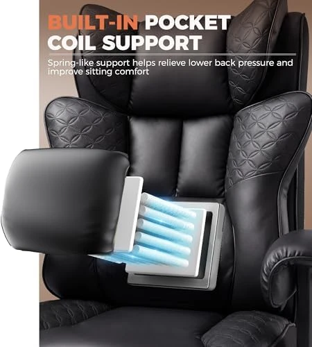 Big and Tall Office Chair with Foot Rest — Smart Chairs, GTPLAYER