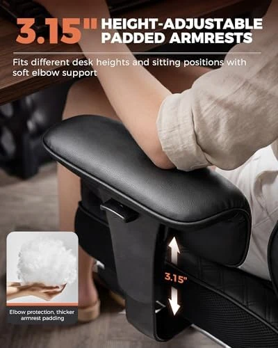 Big and Tall Office Chair with Foot Rest — Smart Chairs, GTPLAYER