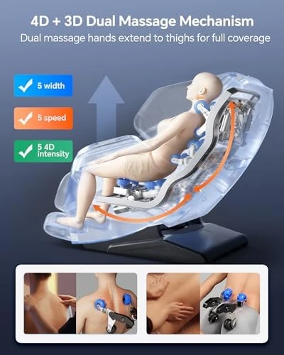 Dual Mechanism Massage Chair Recliner — Massage Chairs, CareTech