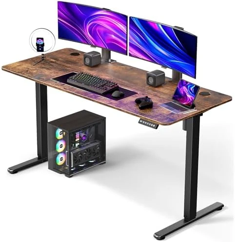 Electric Standing Desk Adjustable Height, Ergonomic Sit Stand Computer Desk — Standing Desk, VVENACE