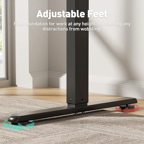 Electric Standing Desk Adjustable Height, Ergonomic Sit Stand Computer Desk — Standing Desk, VVENACE