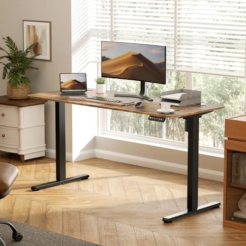 Electric Standing Desk Adjustable Height, Ergonomic Sit Stand Computer Desk — Standing Desk, VVENACE