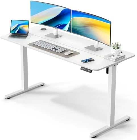 Electric Standing Desk Adjustable Height, Ergonomic Sit Stand Computer Desk — Standing Desk, VVENACE