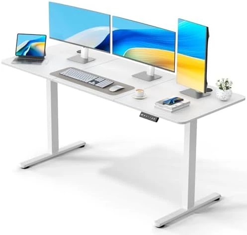 Electric Standing Desk Adjustable Height, Ergonomic Sit Stand Computer Desk — Standing Desk, VVENACE