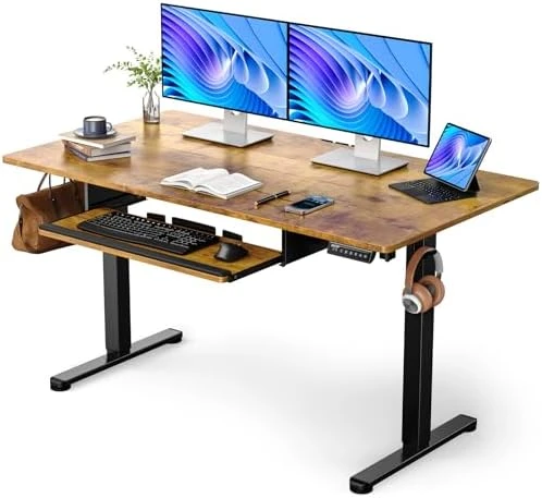 Electric Standing Desk with Keyboard Tray — Standing Desk, ErGear