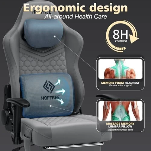 Gaming Chair with Speakers and Massage — Smart Chairs, HOFFREE