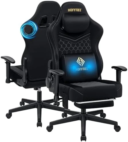 Gaming Chair with Speakers and Massage — Smart Chairs, HOFFREE