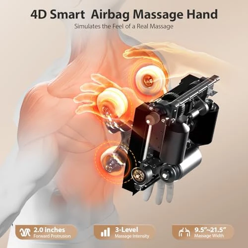 Massage Chair Full Body Ultra Long SL-Track Zero Gravity Recliner with Foot Roller, Airbags, Heating, AI Voice, Yoga... — Massage Chairs, Gethope