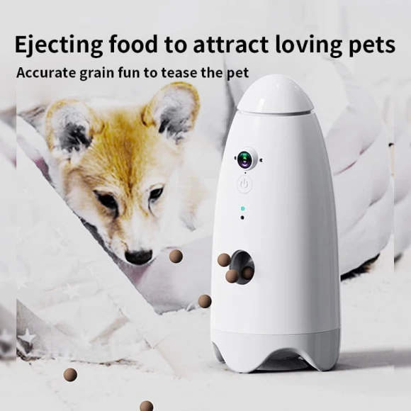 Pet Camera Treat Dispenser — Automatic Pet Feeder, Pet Royal Guard