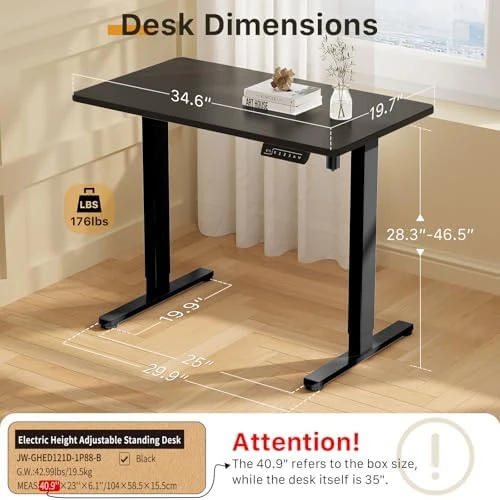 Small Electric Standing Desk — Standing Desk, JOY worker