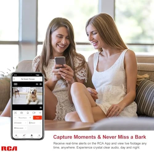 Smart Camera Treat Dispenser — Automatic Pet Feeder, RCA