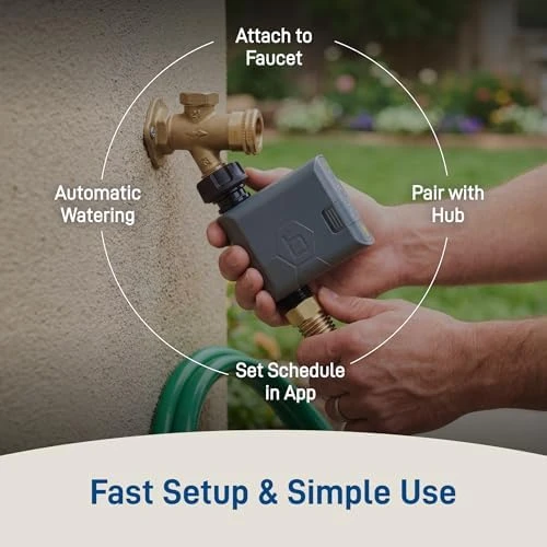 Smart Hose Watering Timer with Wi-Fi Hub — Irrigation System, Orbit