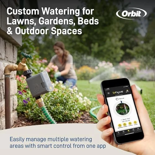 Smart Hose Watering Timer with Wi-Fi Hub — Irrigation System, Orbit