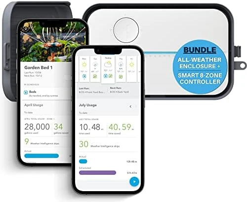 Smart Sprinkler Controller Bundle with Outdoor Enclosure — Irrigation System, Rachio