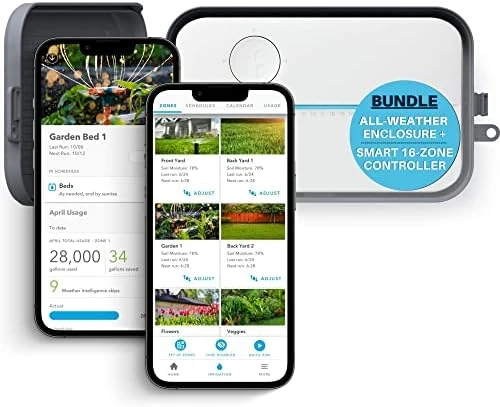Smart Sprinkler Controller Bundle with Outdoor Enclosure — Irrigation System, Rachio