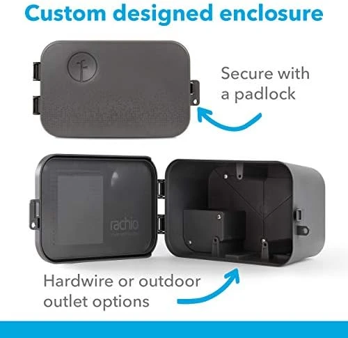 Smart Sprinkler Controller Weatherproof Outdoor Enclosure — Irrigation System, Rachio