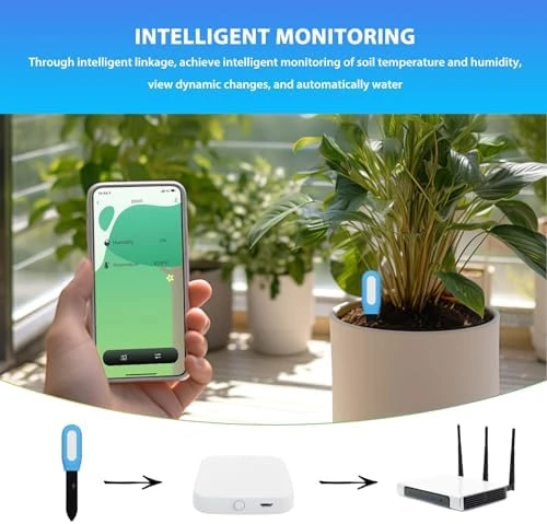 Soil Temperature and Humidity Sensor with Auto Watering — Soil Moisture Sensor, Generic