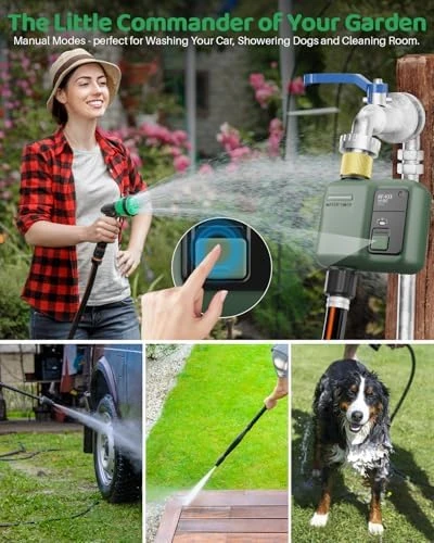 Water Timer for Garden Hose, Smart Sprinkler Controller — Irrigation System, Shrivee