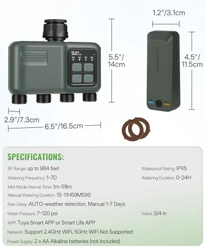 Water Timer for Garden Hose — Irrigation System, WILAWELS