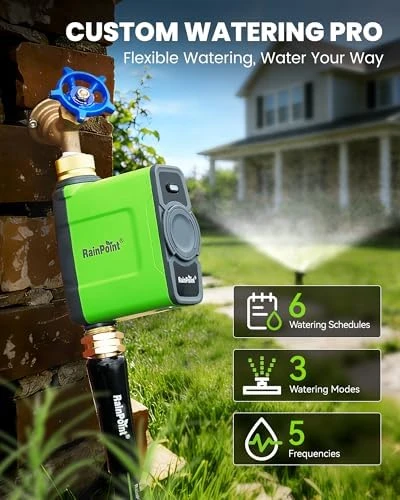 WiFi Water Timer for Garden Hose — Irrigation System, RainPoint