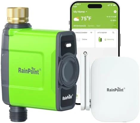 WiFi Water Timer for Garden Hose — Irrigation System, RainPoint