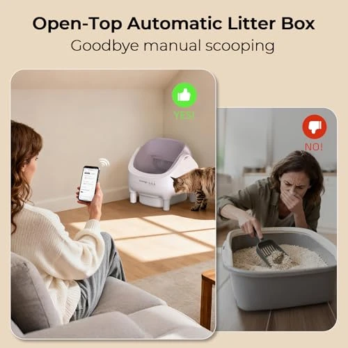 Automatic Cat Litter Box Self Cleaning with App Control — Self-Cleaning Litter Box, Invengo