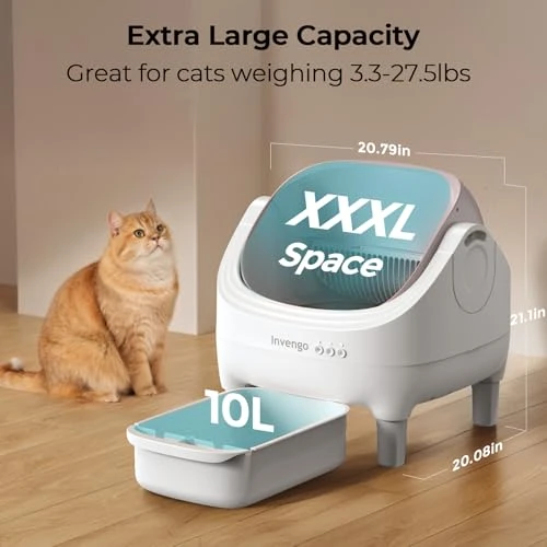 Automatic Cat Litter Box Self Cleaning with App Control — Self-Cleaning Litter Box, Invengo