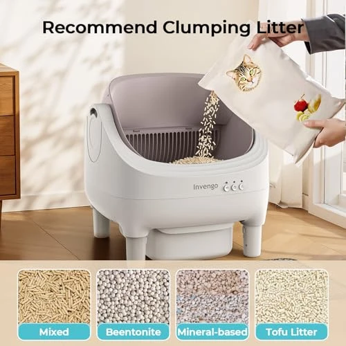 Automatic Cat Litter Box Self Cleaning with App Control — Self-Cleaning Litter Box, Invengo
