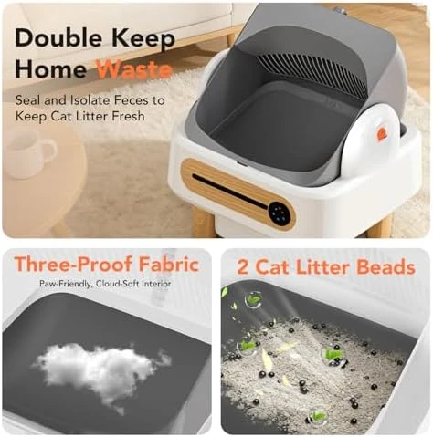 Automatic Cat Litter Box Self Cleaning — Self-Cleaning Litter Box, RPZ