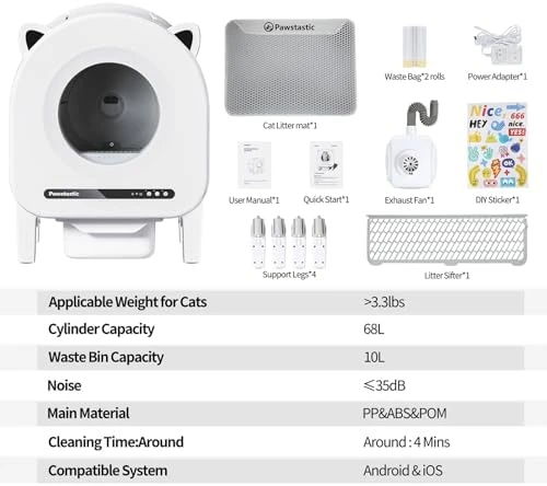 Automatic Cat Litter Box — Self-Cleaning Litter Box, BEAUTIFUL HYDRATION