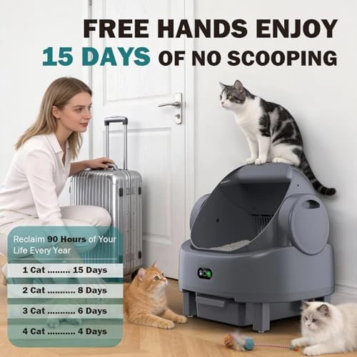 Automatic Litter Box — Self-Cleaning Litter Box, LUODIER