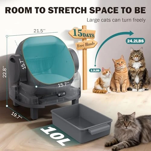 Automatic Litter Box — Self-Cleaning Litter Box, LUODIER