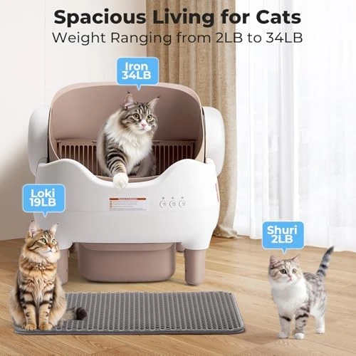 Automatic Self Cleaning Cat Litter Box — Self-Cleaning Litter Box, KITPLUS
