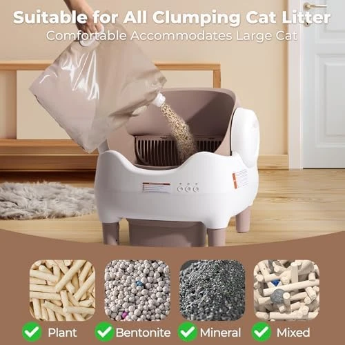 Automatic Self Cleaning Cat Litter Box — Self-Cleaning Litter Box, KITPLUS