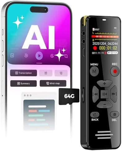 Digital Voice Recorder with Playback — Translator Device, YIVIDA