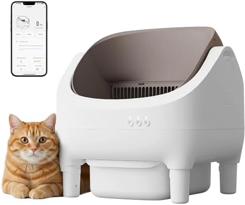 Electric Automatic Self-Cleaning Litter Box with Open-Top Design and Smart App Control — Self-Cleaning Litter Box, WARCAT