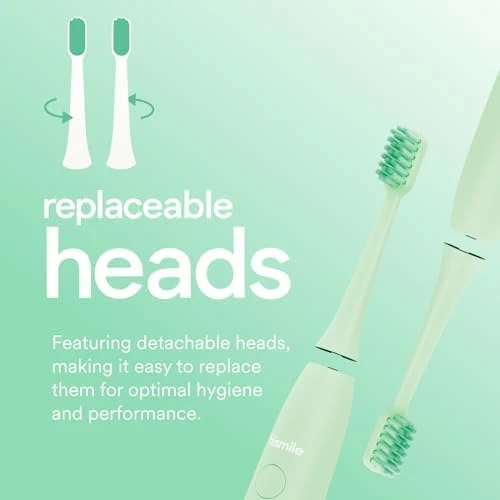 Electric Toothbrush with 3 Brushing Modes, Smart Timer, and Soft-Tapered Bristles — Electric Toothbrush, HISMILE