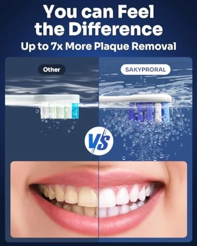 Electric Toothbrush with AI Display and Travel Case — Electric Toothbrush, SAKYPRORAL