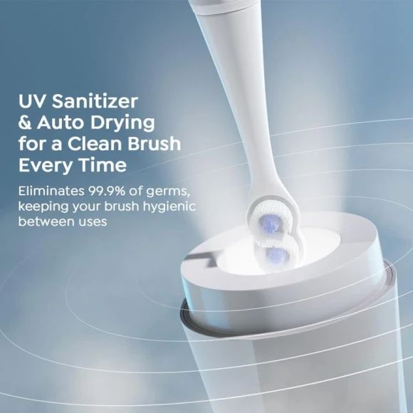 Electric Toothbrush with Dual Sonic Modes and Pressure Sensor — Electric Toothbrush, SuperMouth