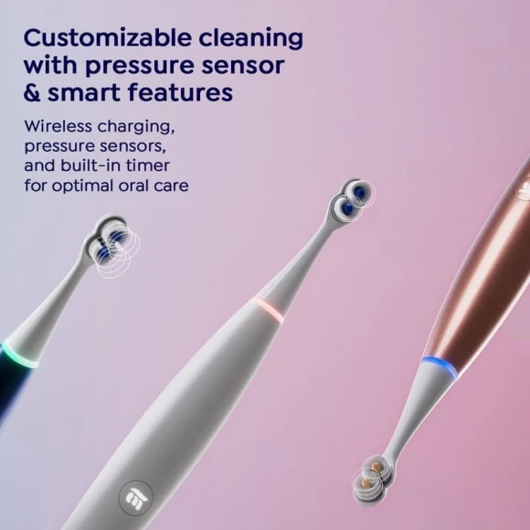 Electric Toothbrush with Dual Sonic Modes and Pressure Sensor — Electric Toothbrush, SuperMouth