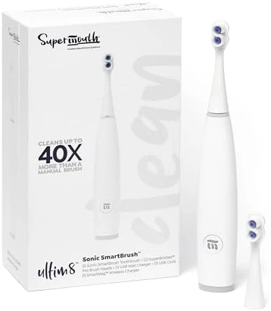 Electric Toothbrush with Dual Sonic Modes and Pressure Sensor — Electric Toothbrush, SuperMouth