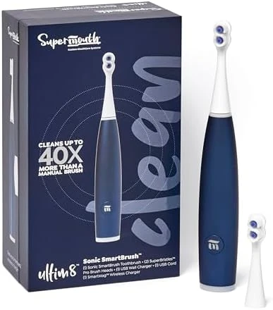 Electric Toothbrush with Dual Sonic Modes and Pressure Sensor — Electric Toothbrush, SuperMouth